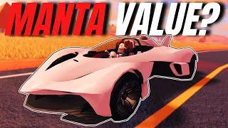 What Is the Value of the Manta Supercar in Roblox Jailbreak Trading?