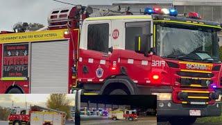 FRV/P87A ARRVING ON SCENE X2-RUBBISH FIRE/ASSIT VICPOL/P87B+P87A C1 TURNOUT