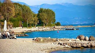 MONIGA DEL GARDA 2024: THE MOST BEAUTIFUL WALK IN ITALY BEACH - LAKE GARDA IN WINTER