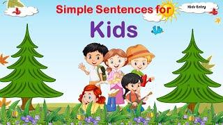 Simple sentences for kids | Daily use words | learn simple sentences - Kids Entry