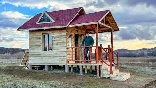 How to Build a Cheap DIY Wooden House Step by Step | Full Video from Start to Finish