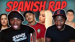 MY FRIEND REACTS TO SPANISH RAP FOR THE FIRST TIME ! (SPANISH SUBTITLES)