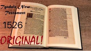 (REVIEW) TYNDALE NEW TESTAMENT !! FROM 1526 CHECK IT OUT