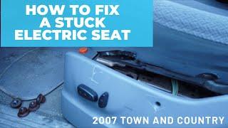 How to fix a stuck electric car seat