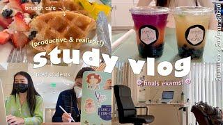 STUDY VLOG  | ucla finals week, productive days in my life, lots of caffeine, typing asmr ‍