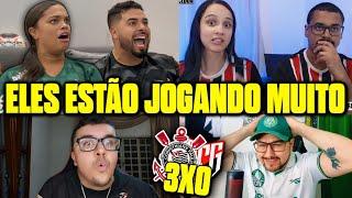 VAMOS RIR?! REAÇÕES DOS RIVAIS INCRÉDULOS COM TIMÃO! REACT CORINTHIANS 3X0 ATLÉTICO GO