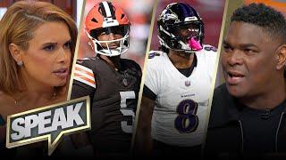 Jameis Winston leads Browns pass Lamar's Ravens 29-24, What did this win tell you? | NFL | SPEAK