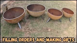 Filling Orders! Building Fire Pits