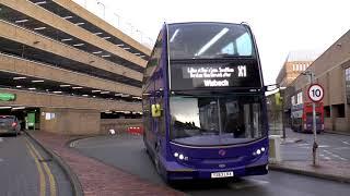 STAGECOACH DRIVER GIVES VERBAL TO OAP BUS SPOTTER AT PETERBOROUGH DEC 2017