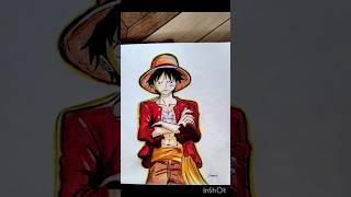 art by sneha  #monkeydluffy #onepiece #trendingshorts #drawing #anime #shorts