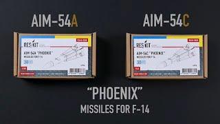 Unboxing of ResKit RS48-0388 and RS48-0389 AIM-54 "Phoenix" Missiles (1/48)