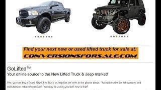 Brand New Lifted Truck Consumer Website GoLifted.org Launched