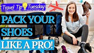 [Travel Tip Tuesday] How To Pack Shoes & Socks In Your Luggage - THE BEST Way Save Space In Your Bag