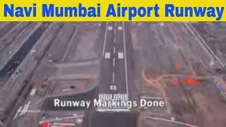 Navi Mumbai Airport Runway PAINTED - 4K