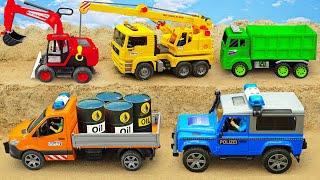 Rescue Police Cars, Fire Trucks, Pickup Trucks, Tankers, Construction Vehicles and Fires