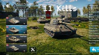 11 Kills With The King Tiger Platoon - War Thunder Mobile