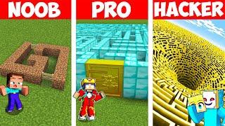 Minecraft NOOB vs PRO vs HACKER: RIESEN LABYRINTH BAU CHALLENGE 