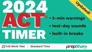 ACT Full Exam Test Timer (Standard Time)