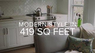 How to Style a 419 Square Foot Modern Studio Apartment