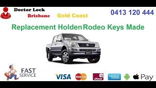 Holden redo D-max car key Brisbane Doctor Lock Locksmiths