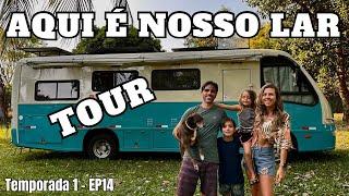 TOUR NO MOTORHOME MAIS FUNCIONAL E CONFORTÁVEL DO BRASIL! Onde moramos em família. Ep.14