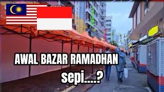 Bazar ramadhan malaysia ‼️gerai terlihat masih kosong 