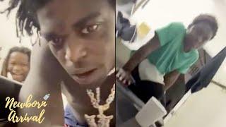 "That's Not Funny" Kodak Black's Son's Can't Stop Laughing After He Hit His Head On The Cabinet! 