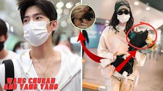 OMG!!!Wang Churan and Yang Yang met at the airport. A meeting that shook the world