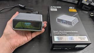 Anker Prime 250W Charger, Ultra-Fast 6-Port GaN Charging Station, LCD Display and Smart Control Dial