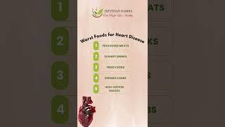 Worst Foods for Heart Disease #viralshorts #heartdisease #hearthealth