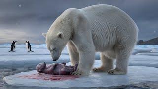 The Heartwarming Story of a Polar Bear Giving Birth in a Harsh World