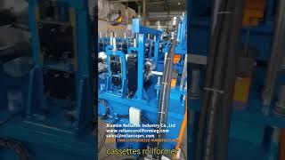 Cassette type rollformer #rollformingmachine #cassetteformingmachine#metalforming #rollformer