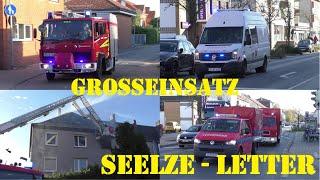 [GROSSEINSATZ in SEELZE] DACHSTUHLBRAND + Werkfeuerwehr im Einsatz + ERNEUTER SIRENENALARM