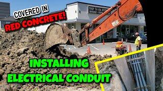 Watch How We Install Electrical Conduit Underground