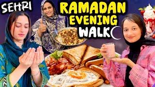 Sehri theek sy nhi hoi bukhar ho gya walk k liy bahir gy  || Ramadan routine