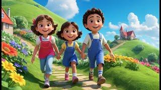 Jack and Jill Rhyme Song | Popular Nursery Rhyme | Educational Kids Songs