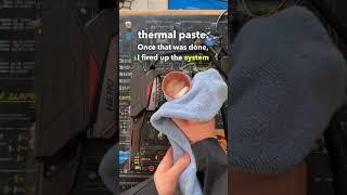 DRY ICE Cooling A CPU #shorts #pc #pccooling #pcbuild #pcmr