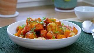 Gnocchi all'arrabiata with Pumpkin and Bacon | Recipe | Fast Food | Easy | Simple | Quick | Autumn