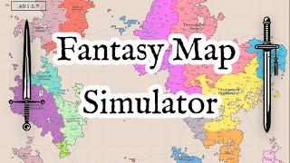 Fantasy Map Simulator - 200 Year Timelapse