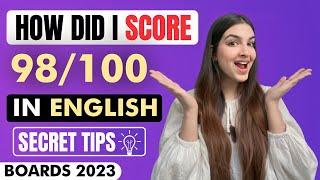 How i scored 98/100 in ENGLISH board exam?  Last Days Strategy | Class 12, Class 10 #cbse #class12