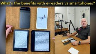 What is the benefits using dedicated e-readers and not smartphones or tablets to read books on?