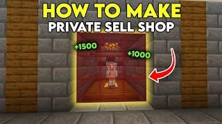 How to Make a Private Sell Shop in Minecraft Bedrock!