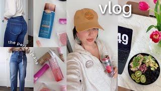 the perfect jeans, tinted spf fav, whole foods haul, my jimmy johns order  vlog