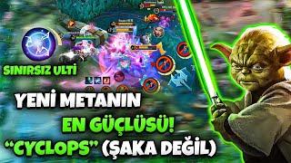 ŞAKA DEĞİL! YENİ META SINIRSIZ ULTİLİ CYCLOPS! - LV 99 BOSS | Mobile Legends