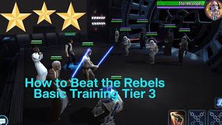 How to beat Rebels Basic Training Event (Tier 3) Hard. Swgoh