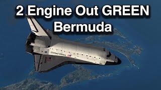 KSP - Space Shuttle Contingency GREEN abort to Bermuda