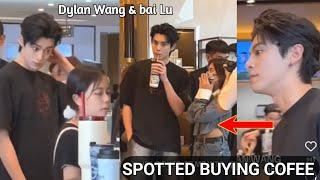 New Sigting! Dylan Wang Spotted With Bai Lu buying Cofee Tea in Singapore! Confirmed Dating