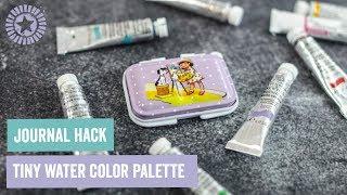 Journal hack: Tiny Watercolor Palette