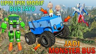 UPIN IPIN MODIF BUS TAYO JADI MONSTER BUS..!! ULTRAMAN KAGET - GTA 5 BOCIL SULTAN