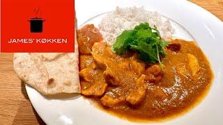 Chicken curry - kylling i karry på indisk.